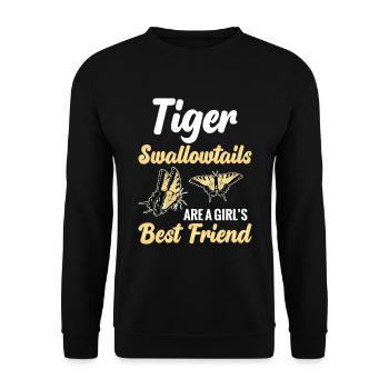 Les machaons tigrés sont les meilleurs pour les filles - Sweat-shirt Unisexe - noir - Devant - Alina (178cm) & Michal (187cm)