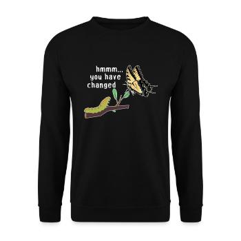 Les machaons tigrés, hmmm, ils ont changé - Sweat-shirt Unisexe - noir - Devant - Alina (178cm) & Michal (187cm)