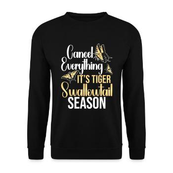 Abrufen Sie Alles, Was Es Tiger Swallowtail - Unisex Pullover - Schwarz - Vorne - Alina (178cm) & Michal (187cm)
