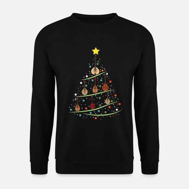 Mandolin Christmas Tree - Unisex Sweatshirt - black