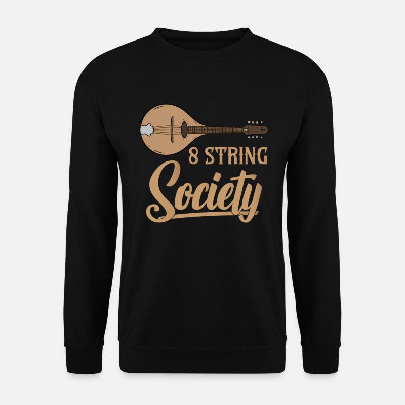 Mandoline 8 String Society - Unisex Pullover - Schwarz