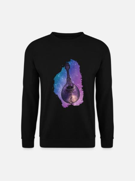Mandoline, Weil Normale Gitarren Langweilig Sind - Unisex Pullover - Schwarz