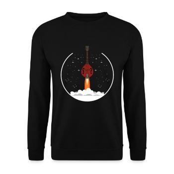 Mandolin, because normal guitars are boring - Unisex Sweatshirt - black - Front - Alina (178cm) & Michal (187cm)