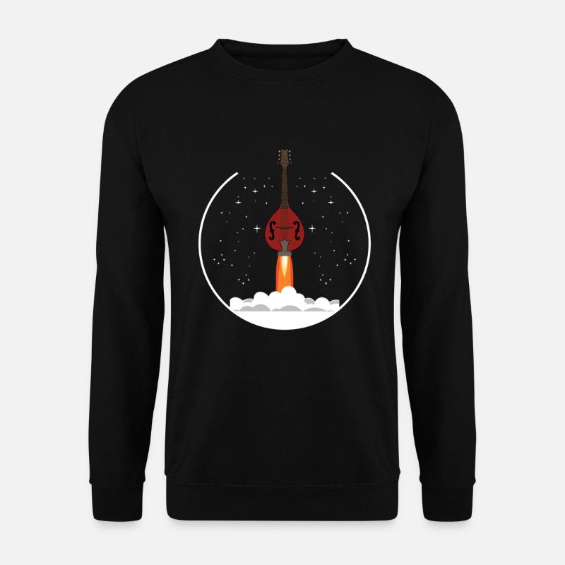 Mandoline, Weil Normale Gitarren Langweilig Sind - Unisex Pullover - Schwarz