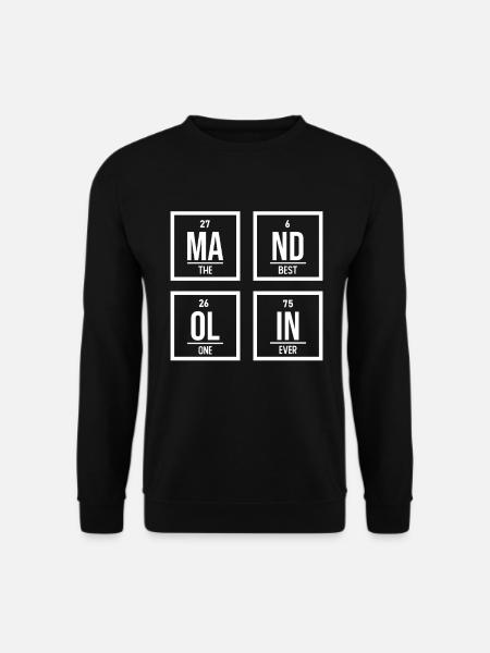 Mandoline, Weil Normale Gitarren Langweilig Sind - Unisex Pullover - Schwarz