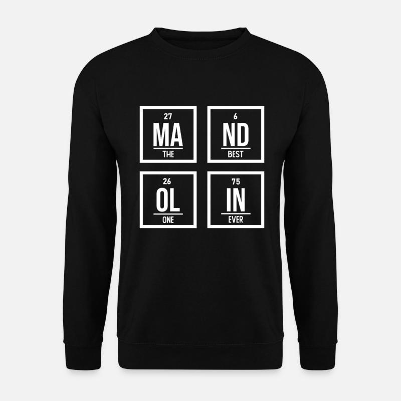 Mandoline, Weil Normale Gitarren Langweilig Sind - Unisex Pullover - Schwarz