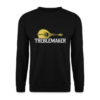 Treblemaker, Mandoline - Unisex Pullover - Schwarz - Vorne - Alina (178cm) & Michal (187cm)