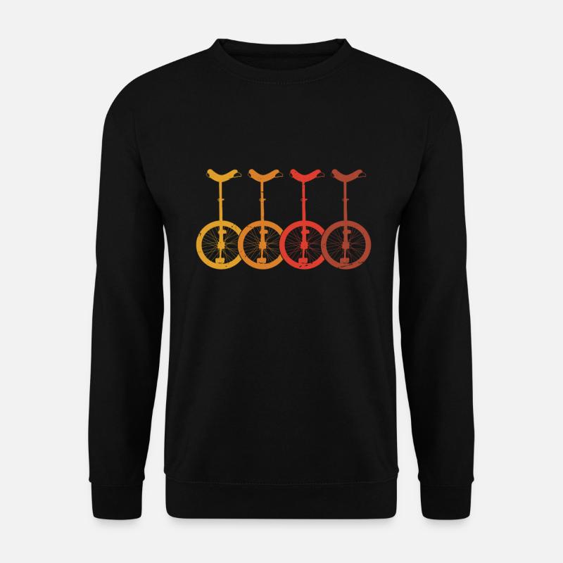 This guy loves unicycles - Unisex Sweatshirt - black
