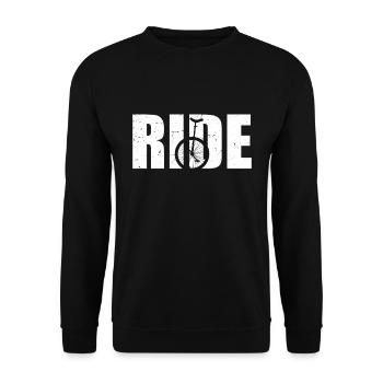 Ride Ce gars adore les monocycles - Sweat-shirt Unisexe - noir - Devant - Alina (178cm) & Michal (187cm)