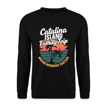 Familienausflug Zur Insel Catalina, Der - Unisex Pullover - Schwarz - Vorne - Alina (178cm) & Michal (187cm)