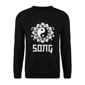 Catch Song Flower Losing Go And Deep - Unisex Sweatshirt - black - Front - Alina (178cm) & Michal (187cm)