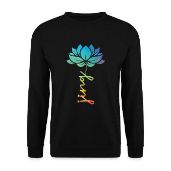 Catch Song Flower Losing Go And Deep - Unisex Sweatshirt - black - Front - Alina (178cm) & Michal (187cm)