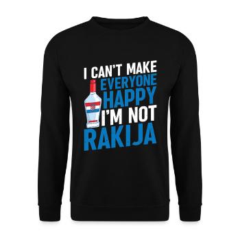 I can't make everyone happy, I'm - Unisex Sweatshirt - black - Front - Alina (178cm) & Michal (187cm)