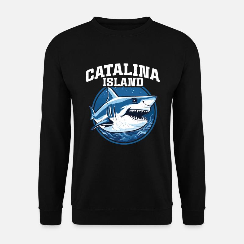 Catalina Island California Dive Shark - Unisex Pullover - Schwarz