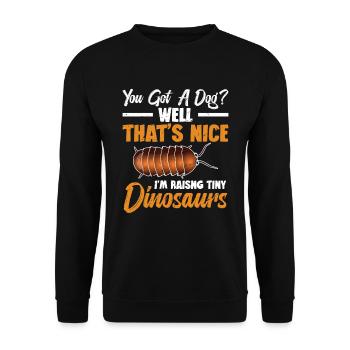 Avez-vous un chien ? Eh bien, c’est bien, je tire - Sweat-shirt Unisexe - noir - Devant - Alina (178cm) & Michal (187cm)