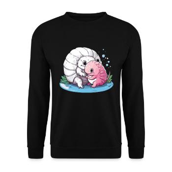 Tous les gens cool élèvent de minuscules dinosaures - Sweat-shirt Unisexe - noir - Devant - Alina (178cm) & Michal (187cm)