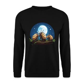 Alle Coolen Leute Züchten Winzige Dinosaurier - Unisex Pullover - Schwarz - Vorne - Alina (178cm) & Michal (187cm)