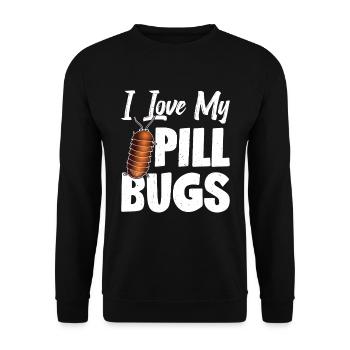 J’adore mes erreurs de pilule - Sweat-shirt Unisexe - noir - Devant - Alina (178cm) & Michal (187cm)