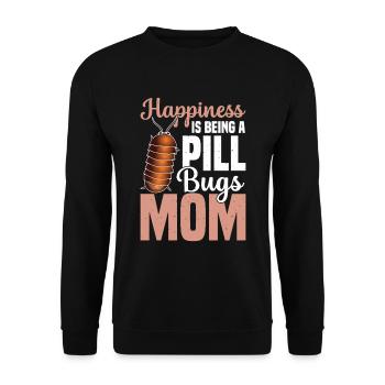 Glück Ist Eine Pille, Mutter, Mutter - Unisex Pullover - Schwarz - Vorne - Alina (178cm) & Michal (187cm)