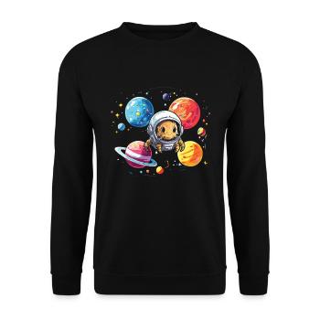 Guess what? Pill Bug Butt - Unisex Sweatshirt - black - Front - Alina (178cm) & Michal (187cm)