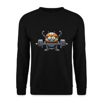 Stress is caused by not spending enough time with - Unisex Sweatshirt - black - Front - Alina (178cm) & Michal (187cm)