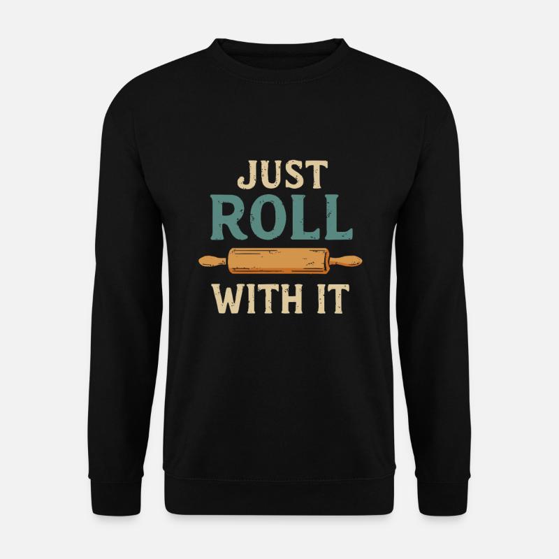 Just roll along - Unisex Sweatshirt - black