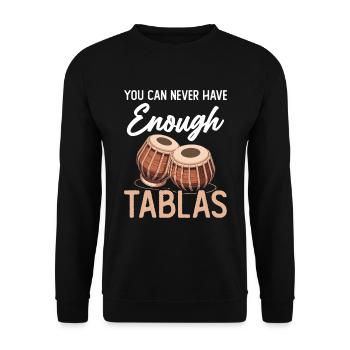 On n’a jamais assez de tablas - Sweat-shirt Unisexe - noir - Devant - Alina (178cm) & Michal (187cm)
