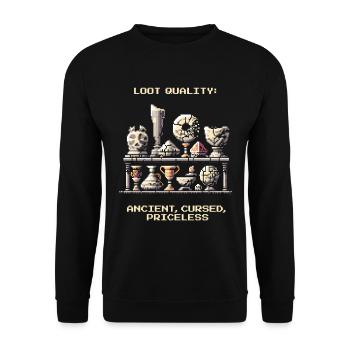 Ancient Treasures | Archaeology Finds Artifacts - Unisex Sweatshirt - black - Front - Alina (178cm) & Michal (187cm)