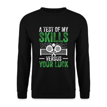Un test de mes compétences par rapport aux vôtres - Sweat-shirt Unisexe - noir - Devant - Alina (178cm) & Michal (187cm)
