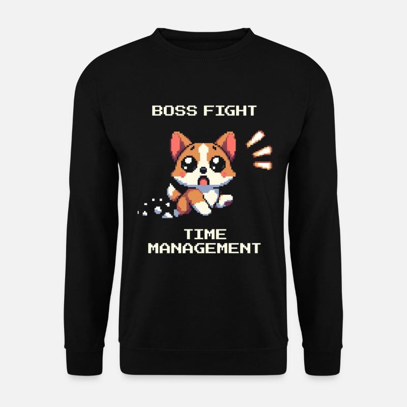 ADHS vs. Zeitmanagement | Fokus & Konzentration - Unisex Pullover - Schwarz