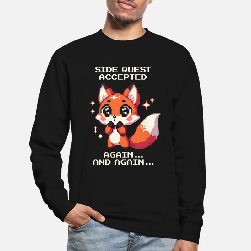 Side quests non-stop | ADHD detour mode active Unisex Sweatshirt