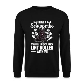 Ich Habe Einen Schipperke Natürlich Immer, Ich - Unisex Pullover - Schwarz - Vorne - Alina (178cm) & Michal (187cm)