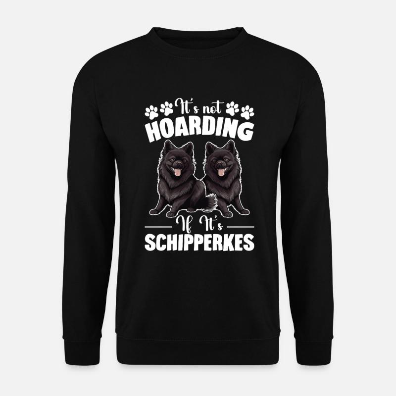 Ça ne s’arrête pas si c’est Schipperkes - Sweat-shirt Unisexe - noir