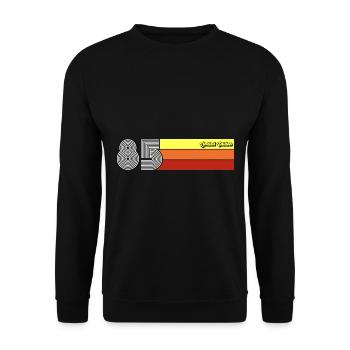 1985 Anniversaire né en 1985 Retro Vintage - Sweat-shirt Unisexe - noir - Devant - Alina (178cm) & Michal (187cm)