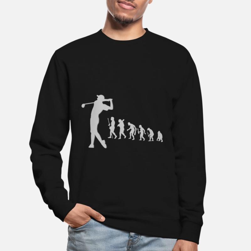 Evolution Golfeur Evolution Evolution Age de Pierre Sweat-shirt Unisexe