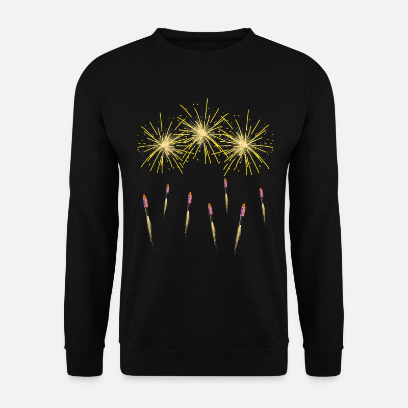 Feuerwerk und Raketen - Unisex Pullover - Schwarz