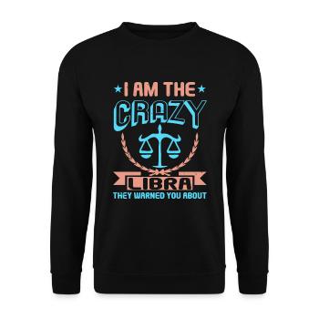Signe du zodiaque Balance - Sweat-shirt Unisexe - noir - Devant - Alina (178cm) & Michal (187cm)