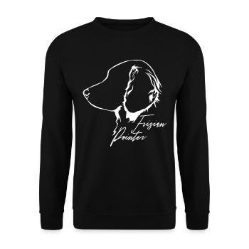 FRISIAN POINTER Profil Chiens Wilsigns - Sweat-shirt Unisexe - noir - Devant - Alina (178cm) & Michal (187cm)