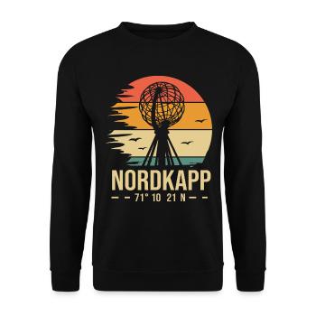Nordkapp cap nord norvége - Sweat-shirt Unisexe - noir - Devant - Alina (178cm) & Michal (187cm)