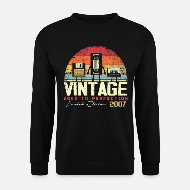 Cadeau Millésime 2007 - Sweat-shirt Unisexe - noir