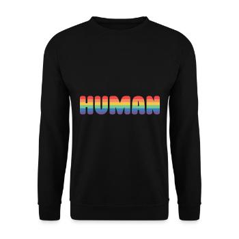 Drôle gay Pride Lesbian Pride Ok To Be Gay - Sweat-shirt Unisexe - noir - Devant - Alina (178cm) & Michal (187cm)