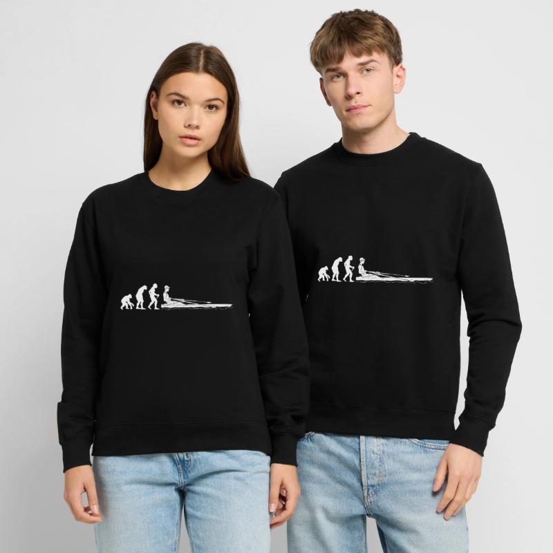 Evolution Ruderer Entwicklung eines Rudern Unisex Pullover