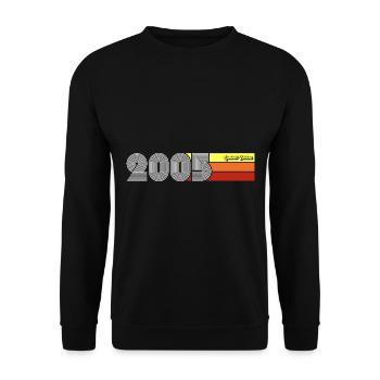 2005 Anniversaire né en 2005 Retro Vintage - Sweat-shirt Unisexe - noir - Devant - Alina (178cm) & Michal (187cm)