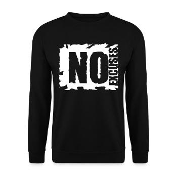No Excuses Sport No Excuses Motivation Saying - Unisex Sweatshirt - black - Front - Alina (178cm) & Michal (187cm)