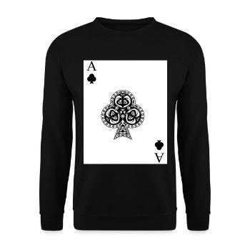 Ass der Vereine - Unisex Pullover - Schwarz - Vorne - Alina (178cm) & Michal (187cm)