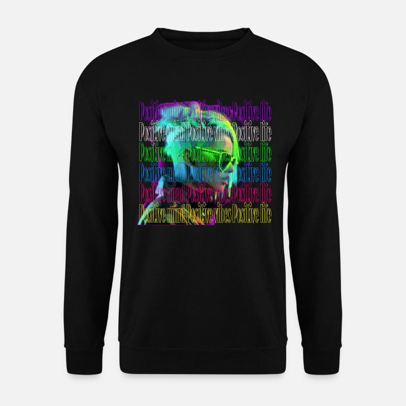 Positive mind, positive vibes, positive life - Unisex Sweatshirt - black