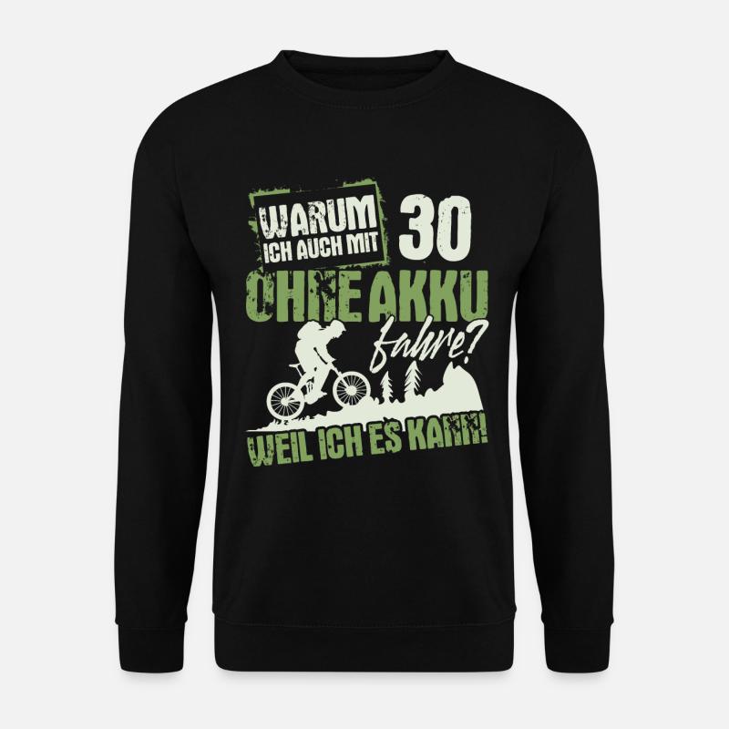 30 Geburtstag Mountainbiker 30 Jahre - Unisex Pullover - Schwarz