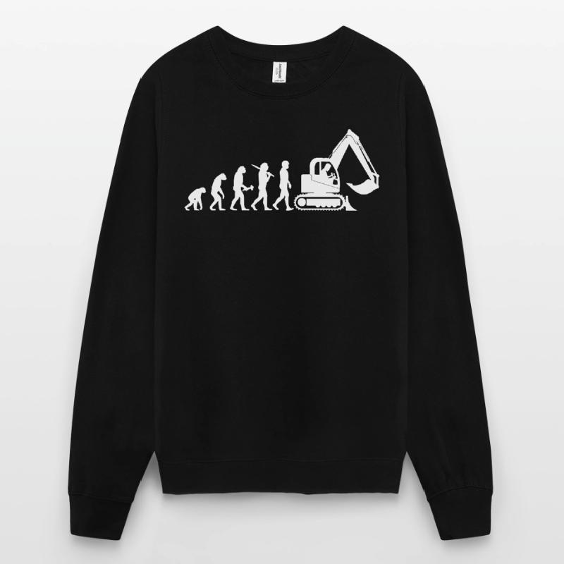Baggerfahrer Baggerführer Evolution Cadeau Sweat-shirt Unisexe