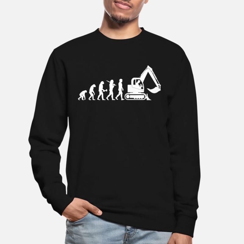 Baggerfahrer Baggerführer Evolution Cadeau Sweat-shirt Unisexe