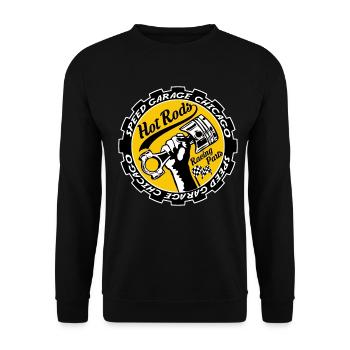 Hot Rods Racing Parts - Sweat-shirt Unisexe - noir - Devant - Alina (178cm) & Michal (187cm)